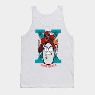 Football Helmet Fantasy Football League Draft Tank Top